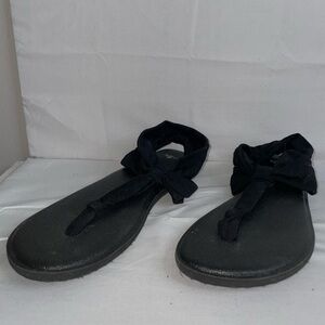 Sanuk Sandals Yoga Sling Back 2 Ella Yoga Mat Stretch Knit Fabric Slip on Shoes